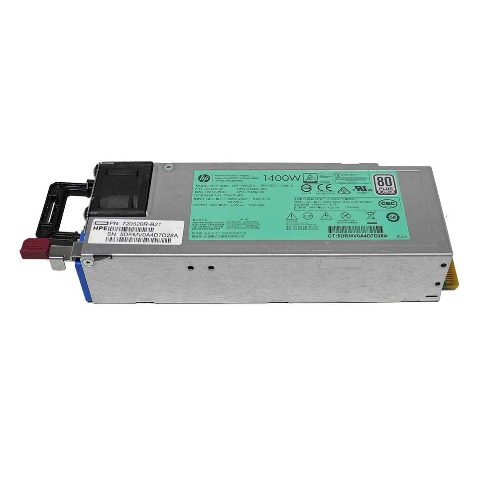HP DPS-1400CB A PWS Power Supply 1400W HSTNS-PD43 754383-001 DL360 G9 DL380 G9 LFF - Image 2 of 4