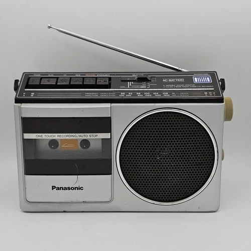 Vintage 80s Panasonic RX-1220 AM-FM Radio Cassette Recorder TESTED