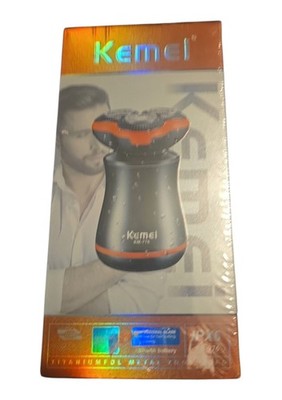 Kemei KM-776 Electric Shaver for Men, Waterproof IPX6 Rotary Razor, USB Recharge
