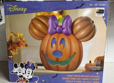 ミニーマウス かぼちゃ型ランプ Disney Costco Minnie Mouse Pumpkin Jack-o-Lantern LED Lights Music