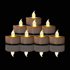 LED Tea Lights Candles- 12PACK Flameless Candles Realistic and Bright Flicker...