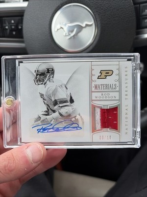 Rod Woodson National Treasures Patch + Auto /10