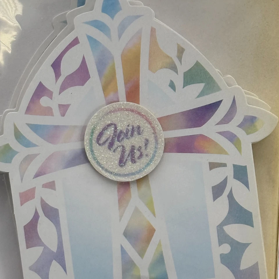 48 First Communion Invitaion Join Us Invite Catholic Church 5x6" Cards/Envelopes - Image 3 of 4