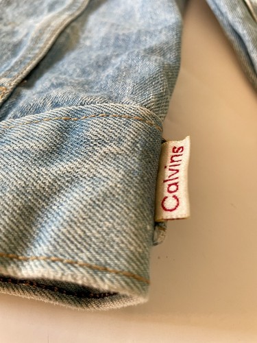 CALVIN KLEIN Jacket Womens Small Denim Jean Trucker Vintage 1970s Made USA - Picture 10 of 10