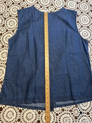 vintage Just Class denim jean vest retro 1990s LG 80s 90s vintage Just Class denim jean vest retro 1990s LG 80s 90s