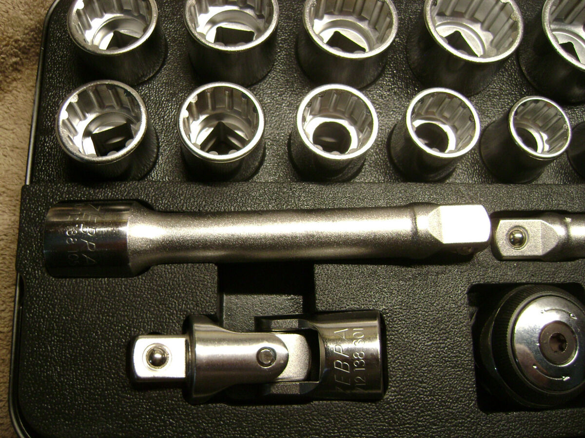 Wurth Zebra 1/2 Inch Multi Socket Wrench Assortment 23 Wurth Zebra 1/2 Inch Multi Socket Wrench Assortment 23