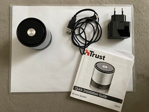 Trust Bluetooth Minilautsprecher silber für Smartphone/Tablet
