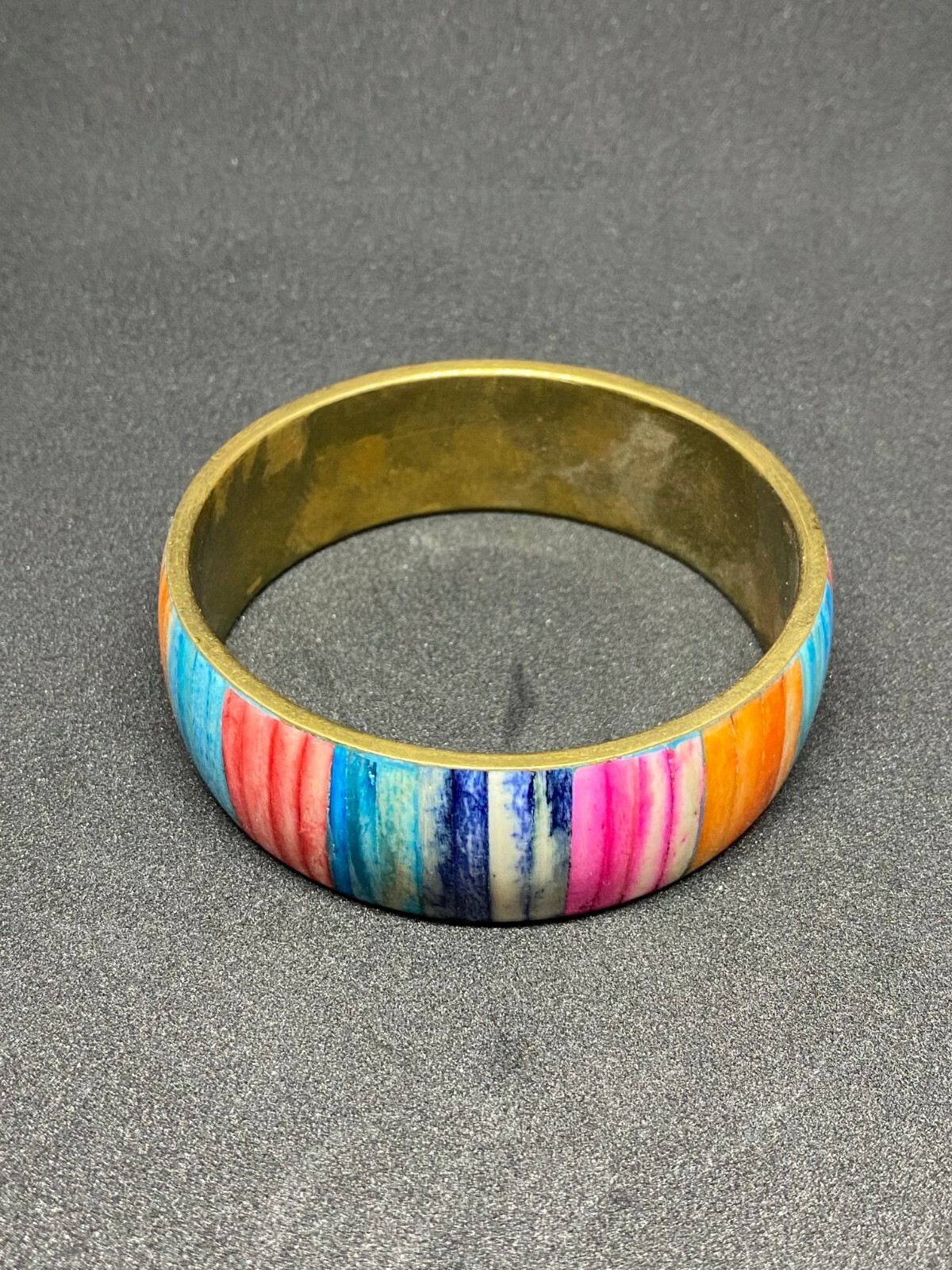 Multi-Colored Chunky Metal Bangle 1