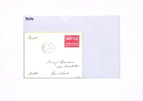 DOMINICA KEVII Stationery 1d Cover 1909 AUSTRIA/BOHEMIA Karlsbad {samwells}YD291 - Picture 11 of 16