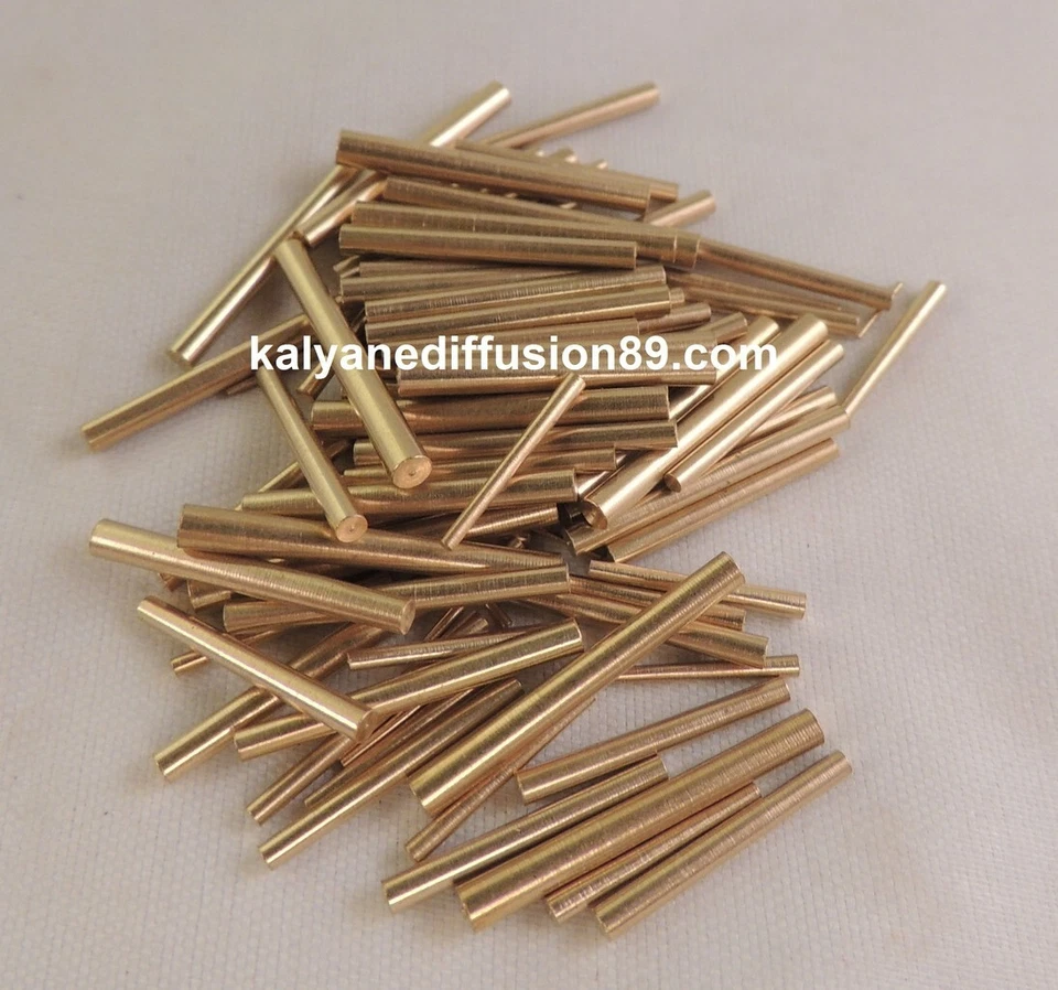 KD89 Assortiment de 100 goupilles laiton Fabrication Allemande Longueur 6 à 12 mm