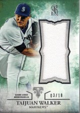 2015 Topps Triple Threads Unity Relics Emerald #UJRTWA Taijuan Walker Jersey /18