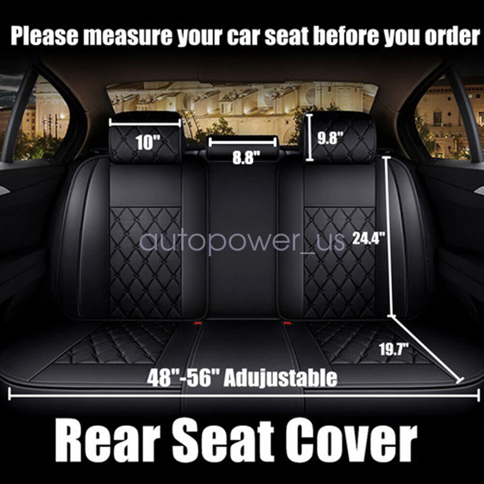 Juego completo de cojines delanteros traseros de cuero para Hyundai Tucson Accent Car 5 asientos Foto 3 de 4