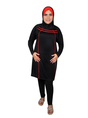 Muslimische Bademode Für Frauen - Burkini Mit Hijab, UV-Schutz, Aus Polyamid & Spandex