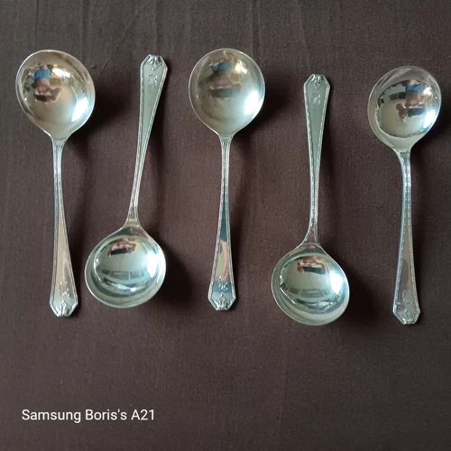 5 Madam Morris by Whiting Gorham Sterling Silver 5" Soup Spoons 1910