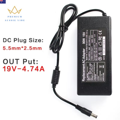 AC DC 19V Power Adapter Supply 4.74A Laptop 19V Power Adapter 19V 4.74A Notebook