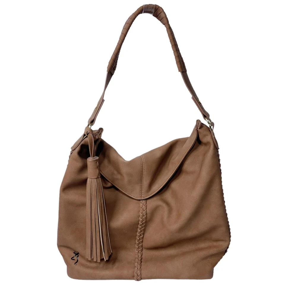 Browning Leather CCW Purse Ashley Concealed Carry Locking Gun Shoulder Bag - Image 4 of 4