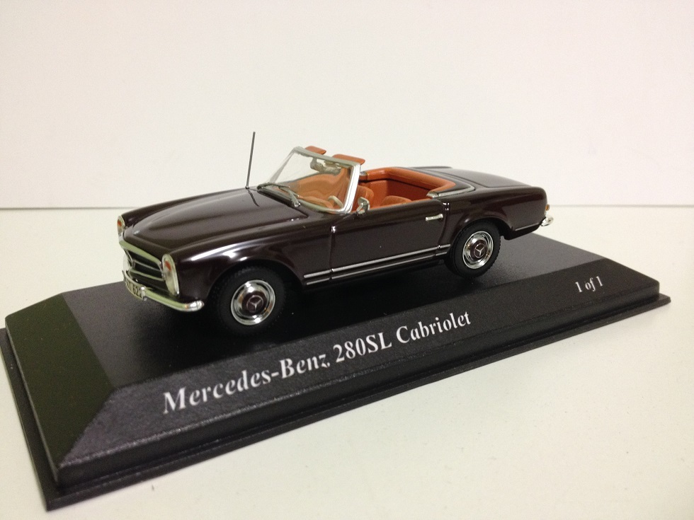 Minichamps Mercedes Benz 280sl Cabriolet 1 of 1 RAR Minichamps Mercedes Benz 280sl Cabriolet 1 of 1 RAR