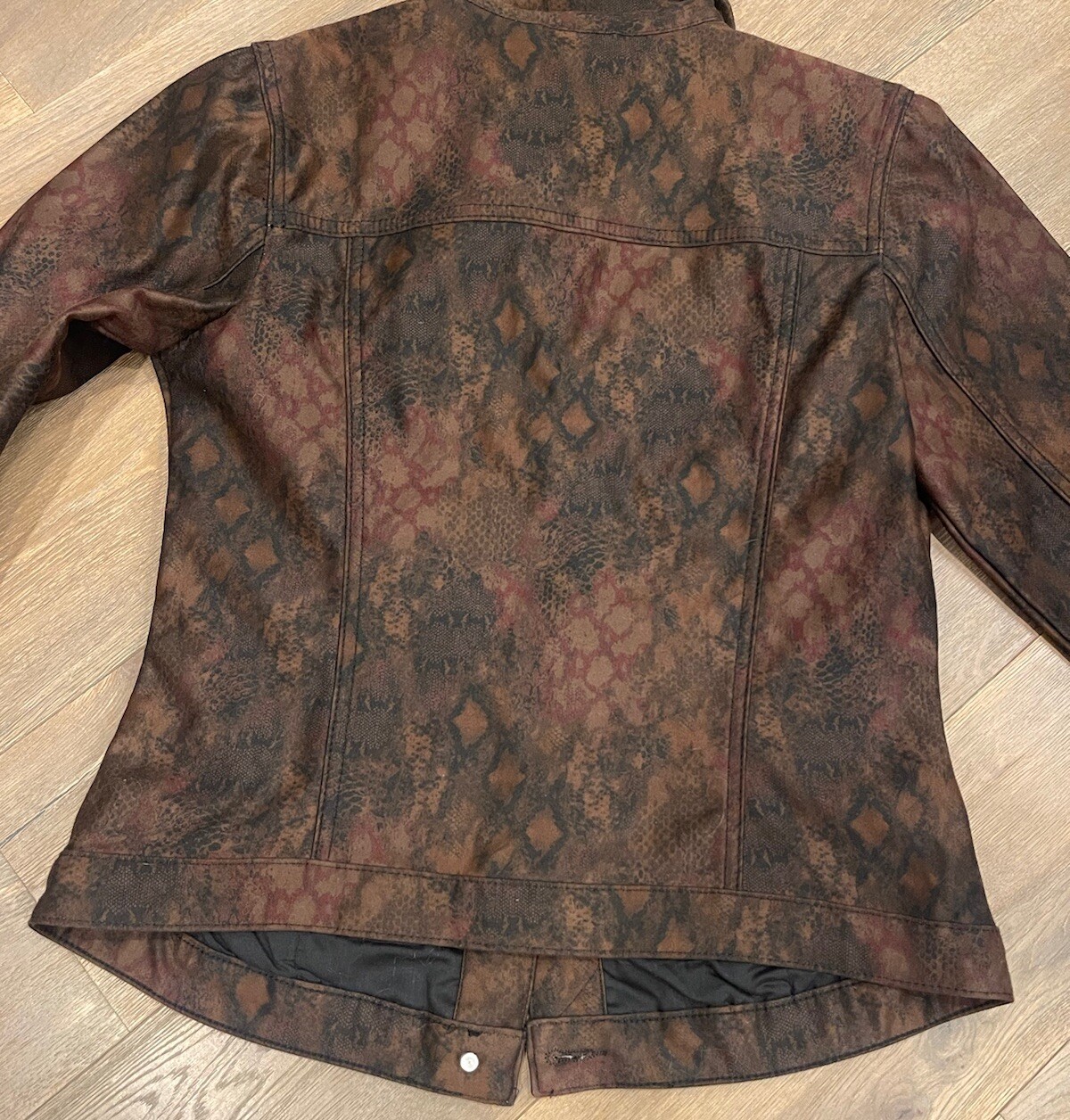 FRENCH DRESSING FDJ Jacket Brown Button Small - image 3