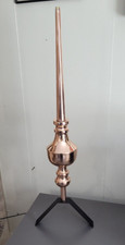 26" COPPER FINIAL, With Adjustable ROOF MOUNT FOR All Pitches