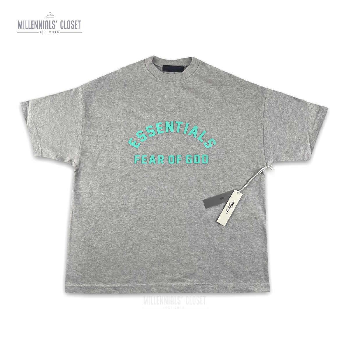 Tシャツ・カットソー Essentials Heavy Jersey SS T-Shirt Dark Heather Oatmeal Fear Of God Essentials Heavy Jersey S/S Dark Heather Oatmeal