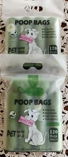 ROSEBB ~ Pet Waste Bags ~ Degradable ~ Sturdy ~ Safe ~ 240 Bags ~ 1 Dispenser