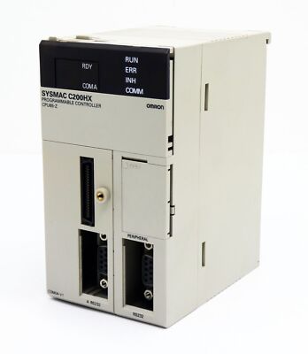Omron SYSMAC C200HX C200HX-CPU65-ZE C200HXCPU65ZE CPU + C200HW-COM04-EV1 -used-