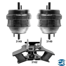 Engine & Transmission Mounts 3Pcs Hydraulic Set, fits Cadillac CTS 03-04; 3.2L.