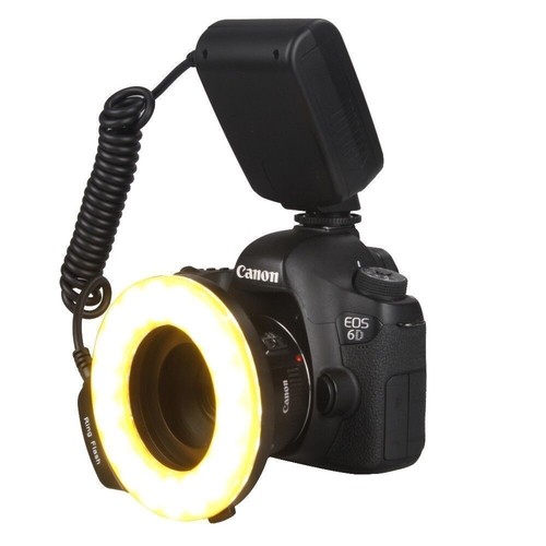 Neewer RF-550D Macro LED Ring Flash w/ LCD Display Screen Adapter Rings NEW - Picture 6 of 6