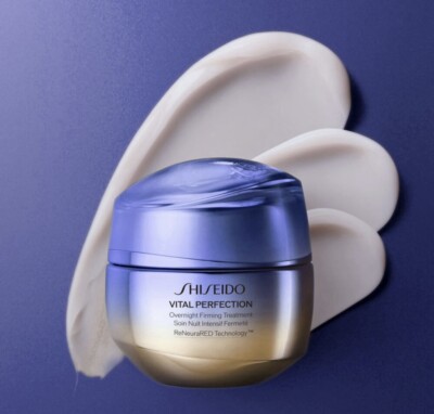 SHISEIDO VITAL PERFECTION STRAFFENDE BEHANDLUNGSCREME ÜBER NACHT. NEU. KOSTENLOSER VERSAND