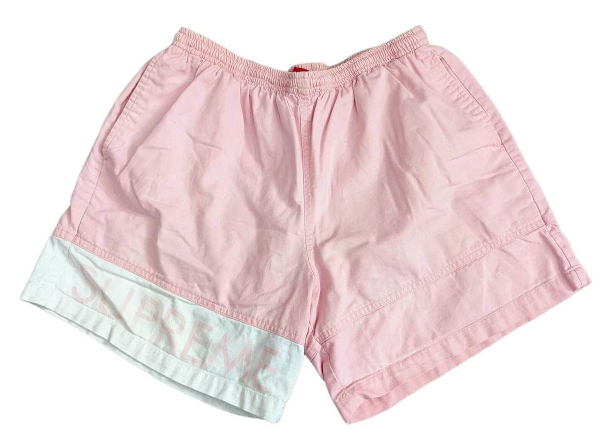 Supreme pink cheap shorts