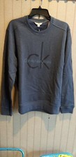 New Calvin Klein Men Sweatershirt Hoodie Navy Size M