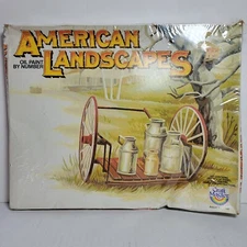 Craft Master Oil Paint by Number Kit American Landscapes Sealed Vtg 1982
