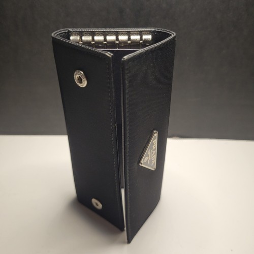 Authentic PRADA Six Key Holder Nero Black Tessuto M223 New in Box & Tag & COA - Picture 9 of 21