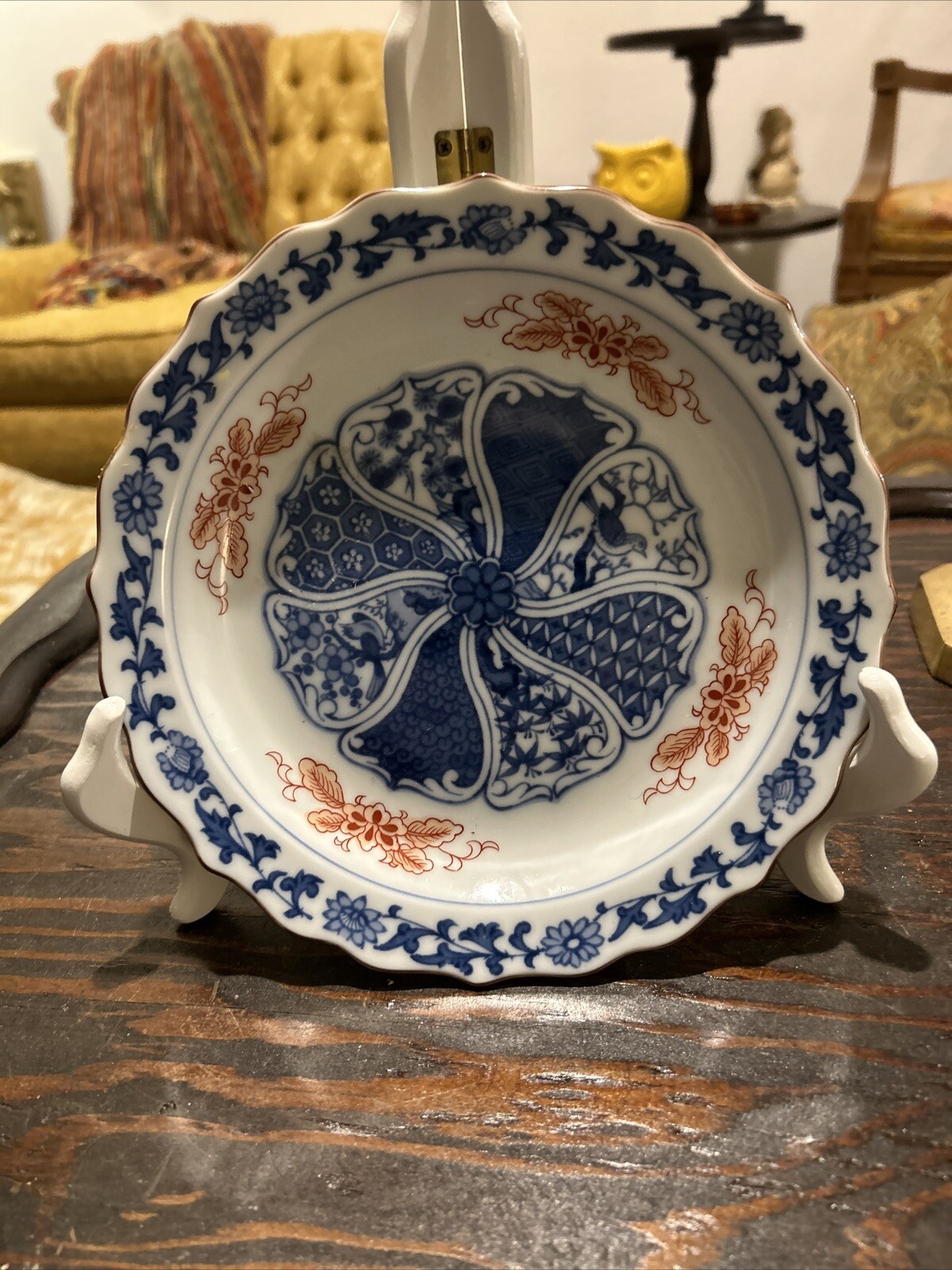 Antique Japanese 7.5” Scalloped Edge Imari Plate eBay