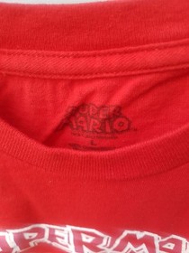 Super Mario Brothers Bros Mens Red Short Sleeve Shirt Large bullet bill nes rare