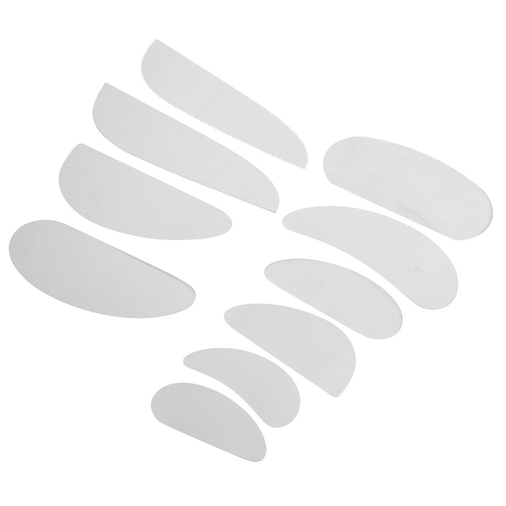 10 Pcs Stainless Steel Clay Scraper Carving Knife Tools Artist