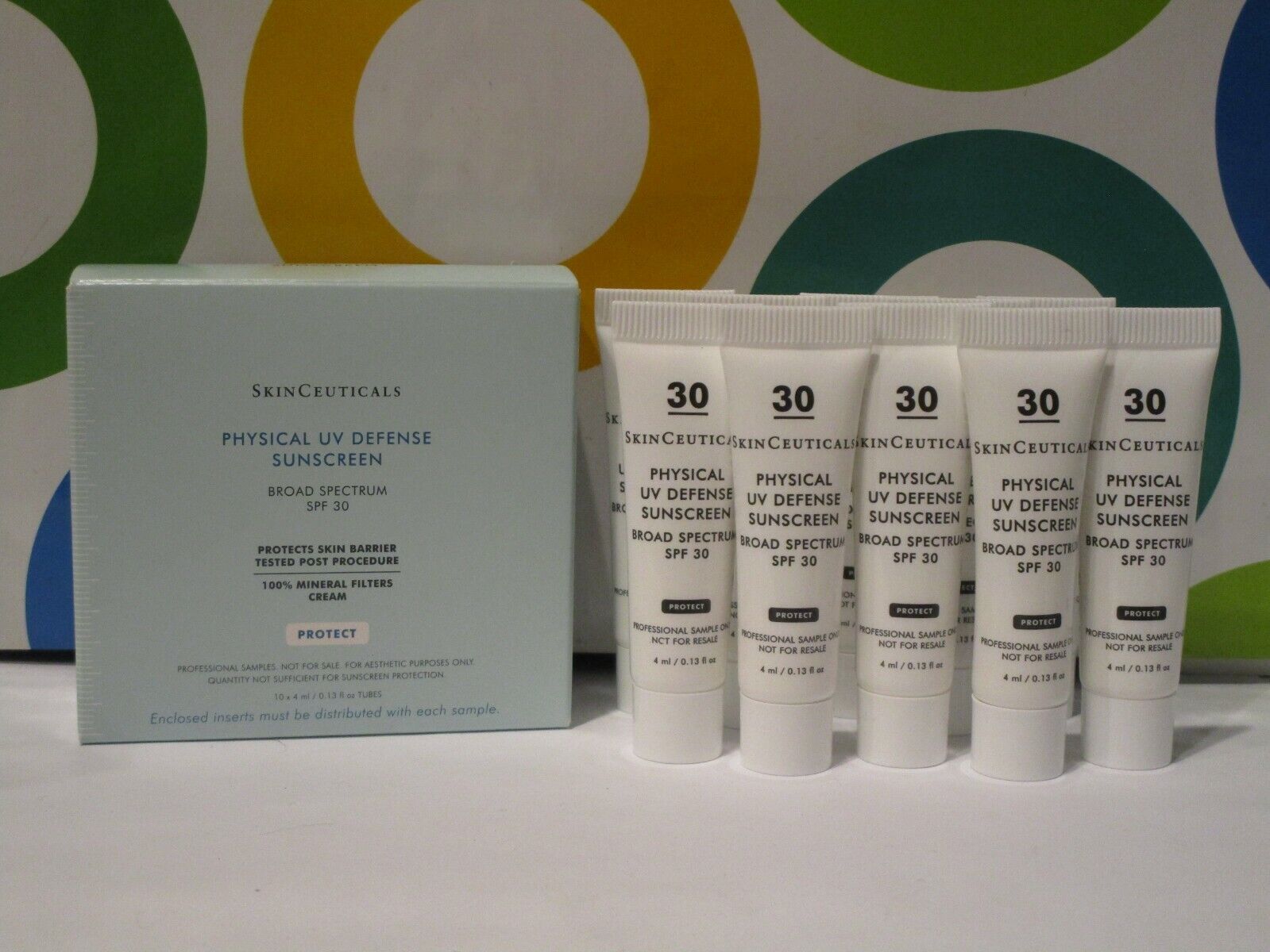 SKINCEUTICALS ~ PHYSICAL UV DEFENSE SUNSCREEN SPF 30 ~ 0.13 OZ X 10 BOXED