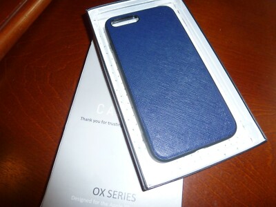 CASE OX Series for iPhone 8 Plus *Navy Blue *Textured *Slim Protective *Free S/H