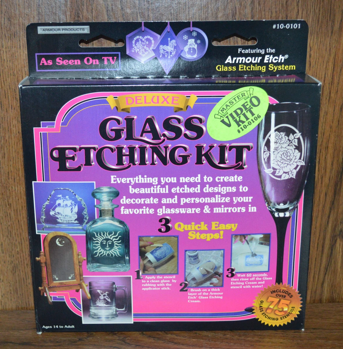 Glass Etching Starter Kit Armour Etch System 10-0101