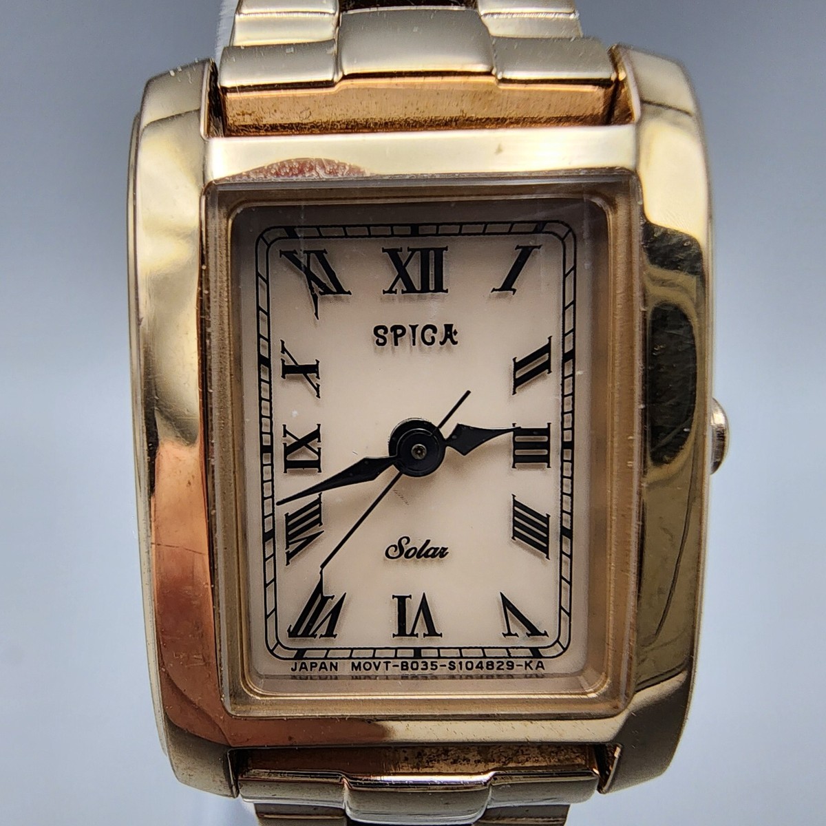 TIC TAC splca レディースウォッチ Spica Tic Tac Watch Women Rose Gold Tone Cream Dial Solar