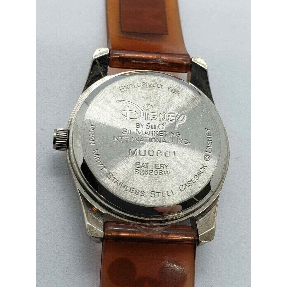 Vintage Disney by SII ml10801 Red Tone Watch Runs | eBay