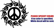 Peace Symbol 9 Graphic Die Cut decal sticker Car Truck Boat Window Bumper 6"