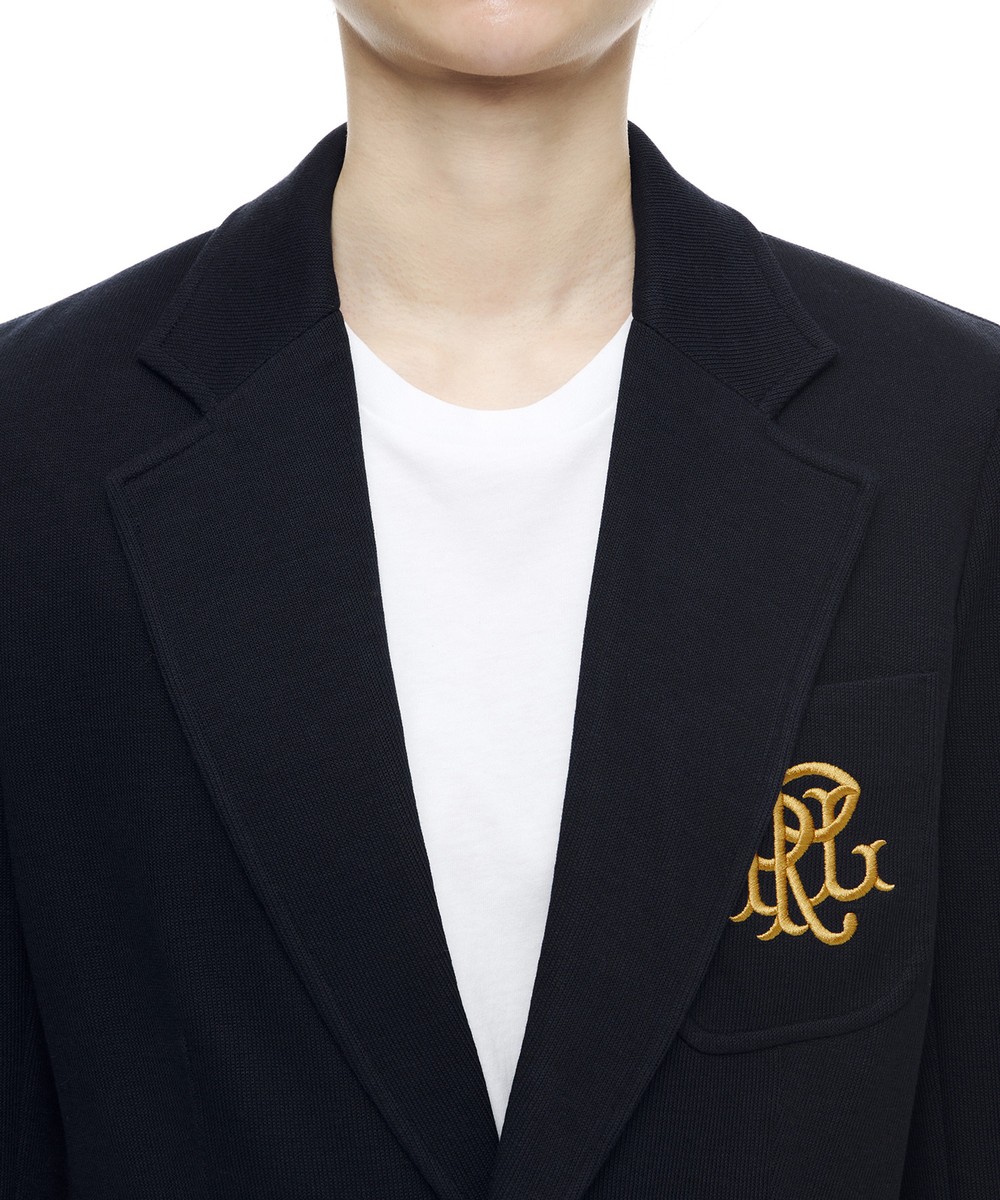 アウターその他 POLO RALPH LAUREN W Double Knit Jacquard Blazer Navy Women's Double-Knit Jacquard Blazer | Ralph Lauren