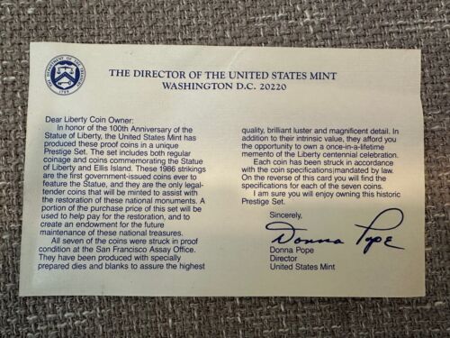 1986-S United States Liberty Prestige Proof Set - Picture 5 of 6