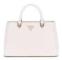 Guess Eco Carly Girlfriend Satchel Handtasche UmhäNgetasche Tasche Stone Beige