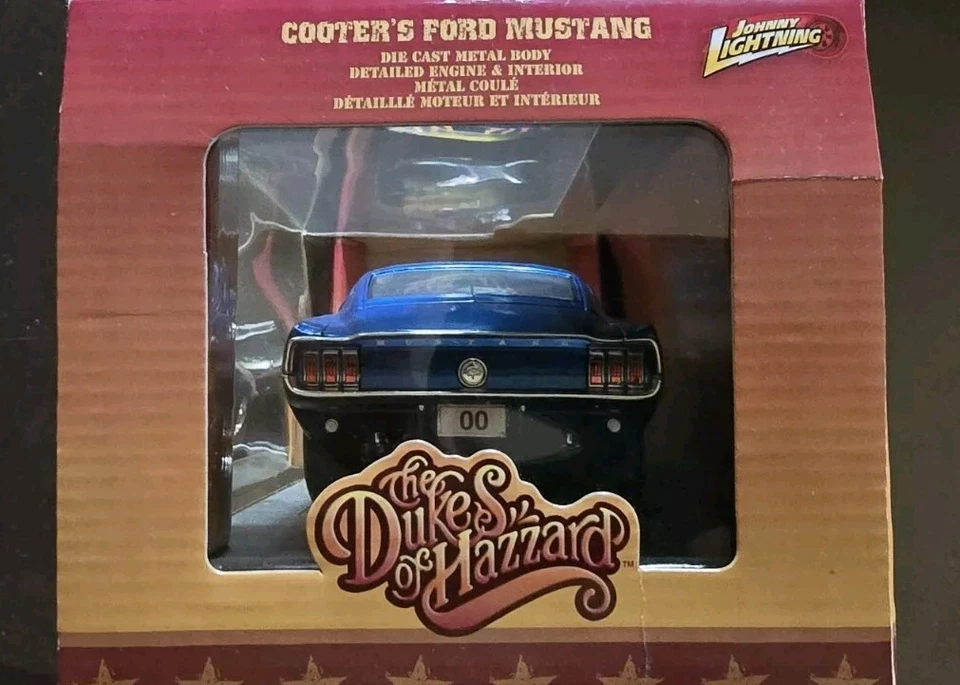 The Dukes of Hazzard Cooters FORD Mustang 1/18 - Johnny Lightning NEW IN BOX - Image 4 of 4
