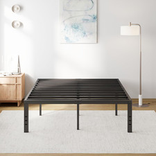Full Size Bed Frame 18" Tall Heavy Duty Metal Platform Bed Frame,Sturdy Steel Fr