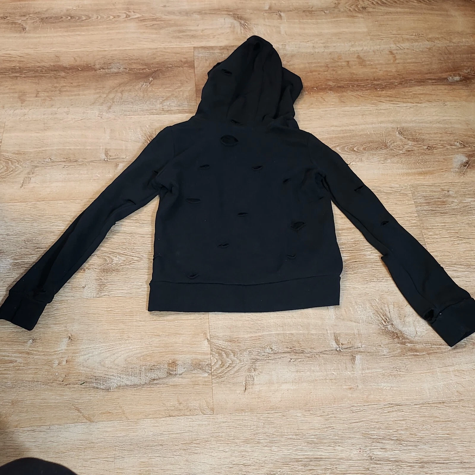 yogalicious distressed grunge yoga exercise hoodie