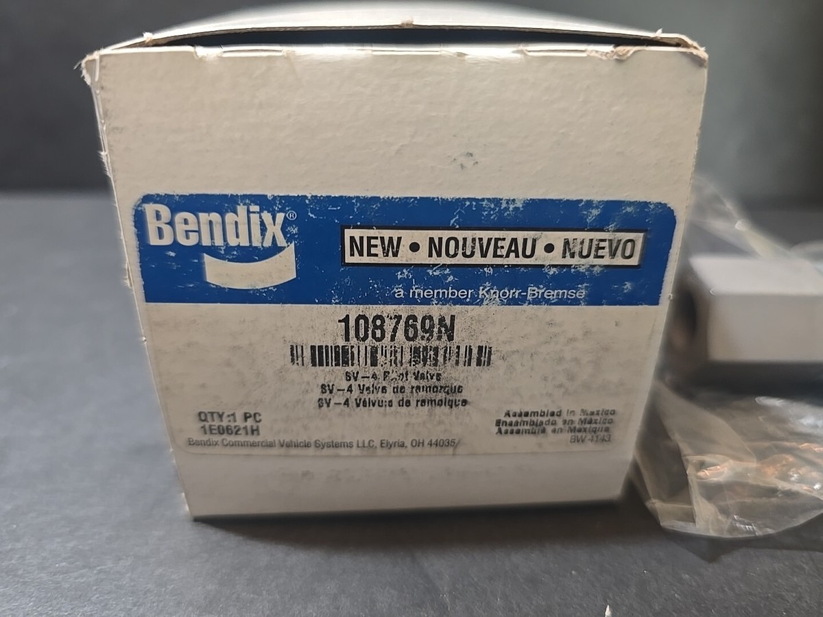 Bendix 108769N Trailer Brake Control Valve Sv 4 Trailer