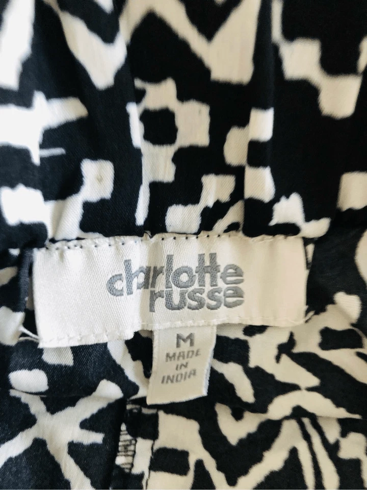 Женские шорты Charlotte Russe белые/черные геометрические размер M - Изображение 4 из 4